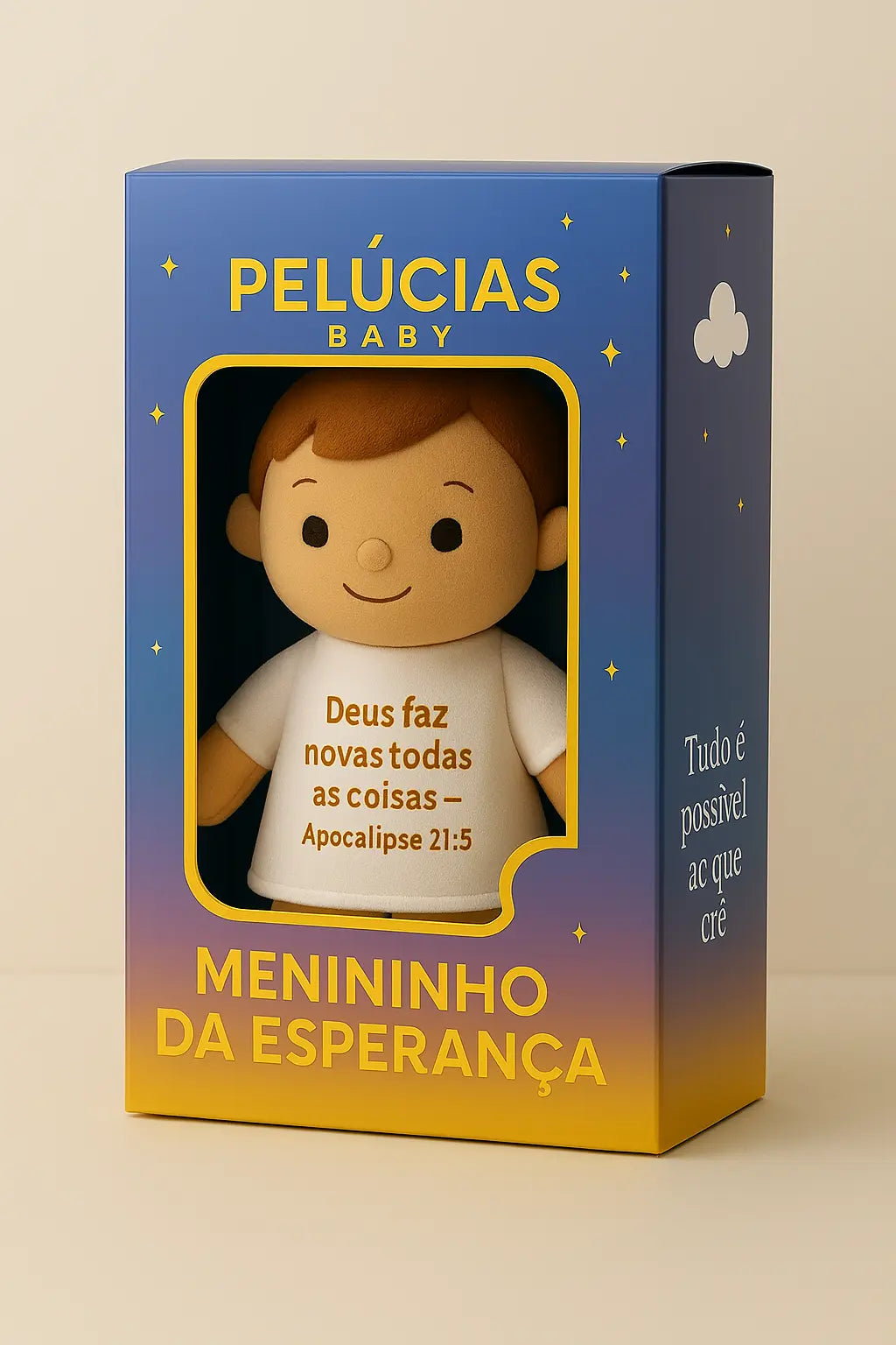 ✨ Pelúcia Menininho da Esperança – Pelúcias Baby (42 cm) ✨
